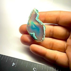 Beautiful blue stone pendant bead.